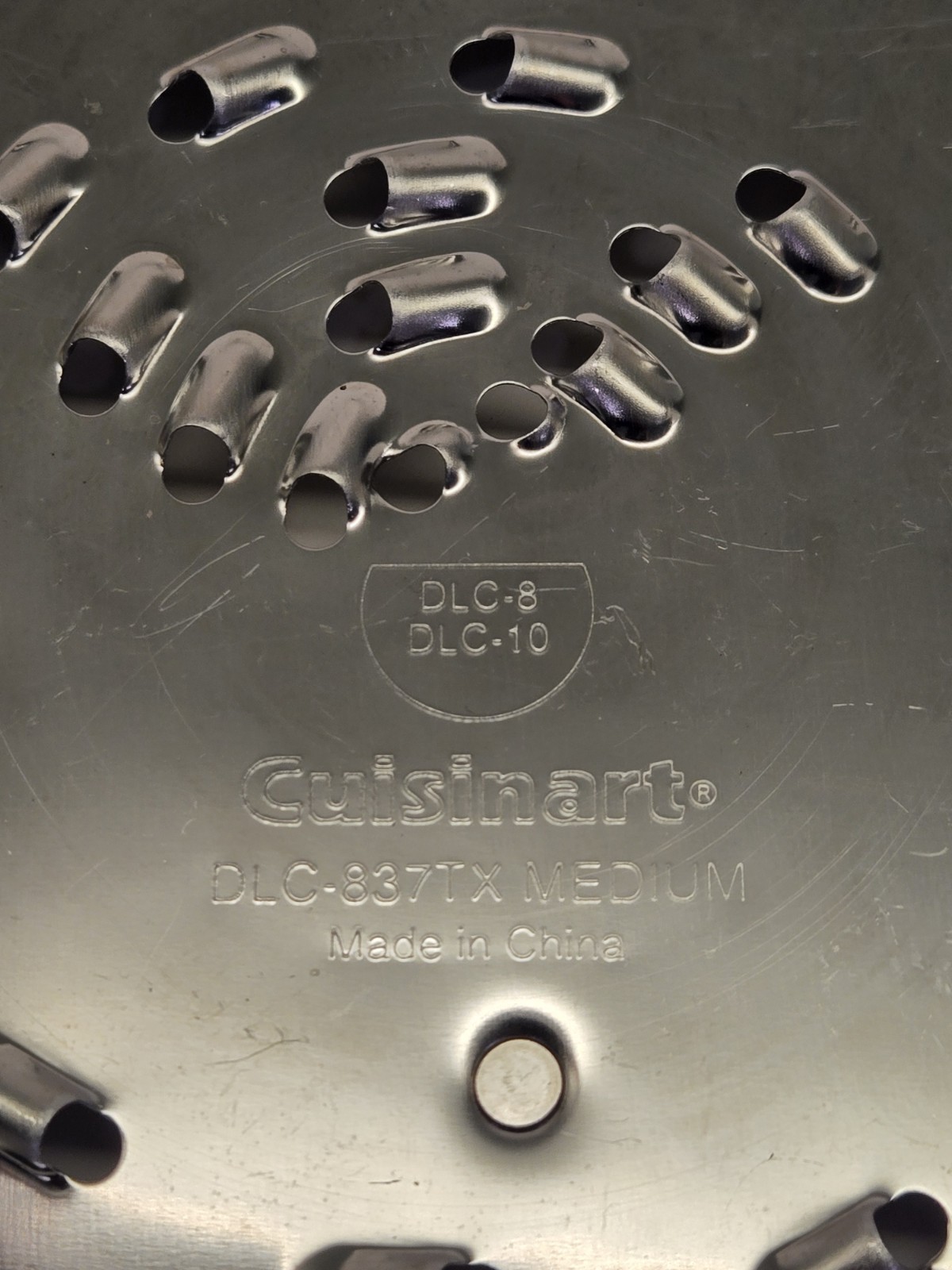 Cuisinart Food Processor Medium Shredding Disc DLC-837 Medium With Stem DLC-8/10
