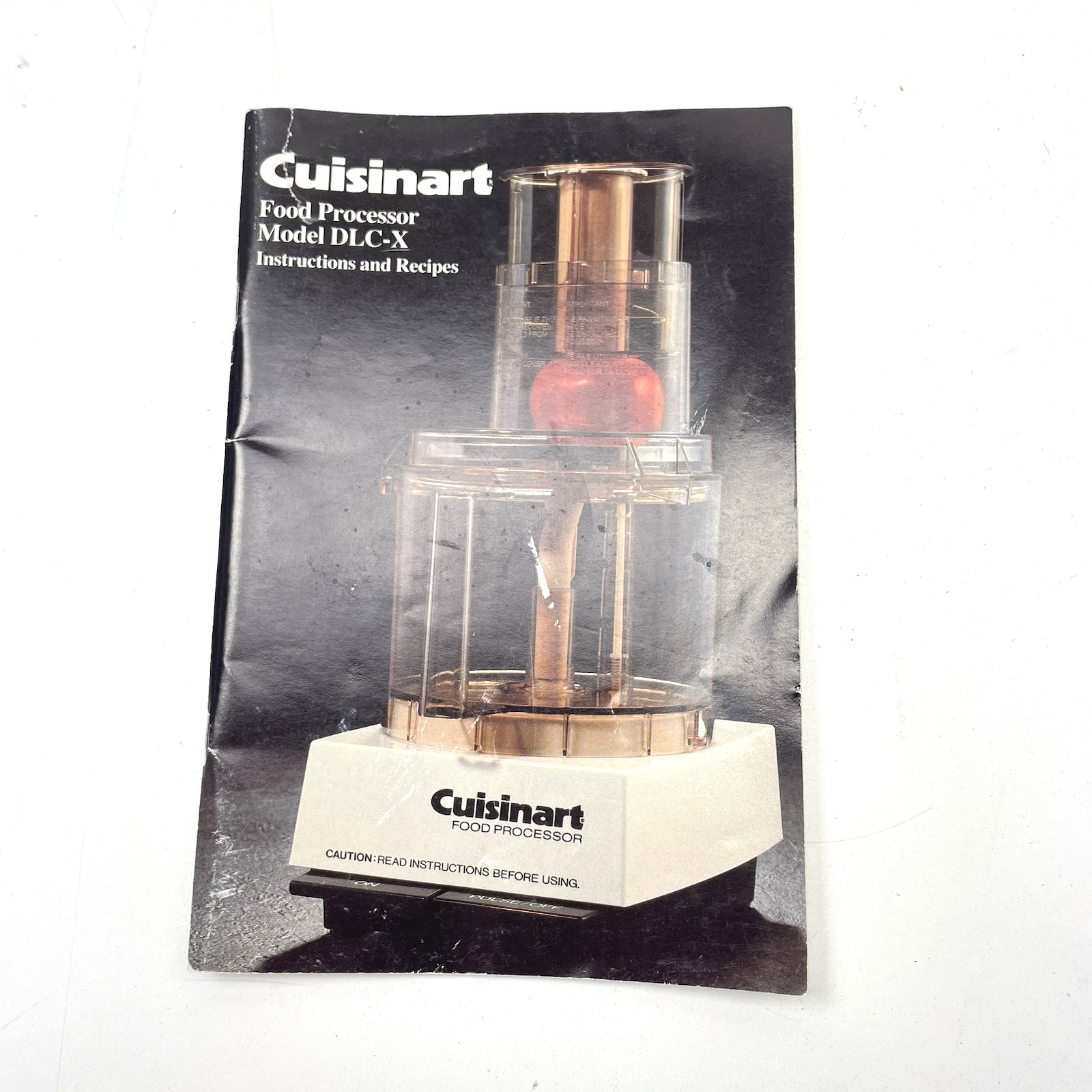 Cuisinart Original Food Processor Manual Booklet Recipe Model DLC-X