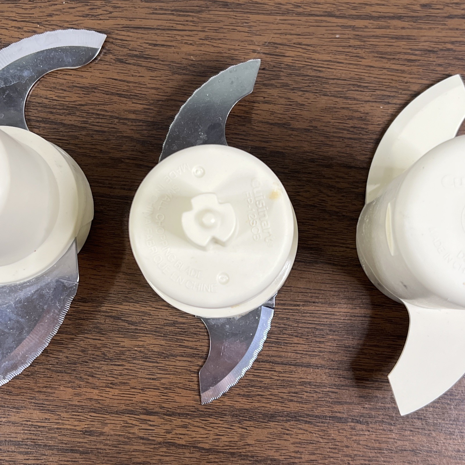 LOT 3 – Cuisinart FP-12 Blade Set FP-12LCB FP-12SCB Dough Blade Chopping Blades