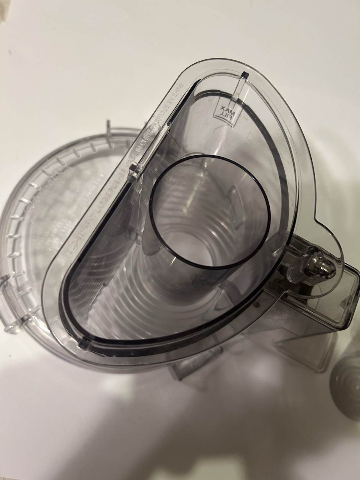 Cuisinart DLC-10 Top Lid Bowl With Feeding Chute & Pusher DLC-117BGTX
