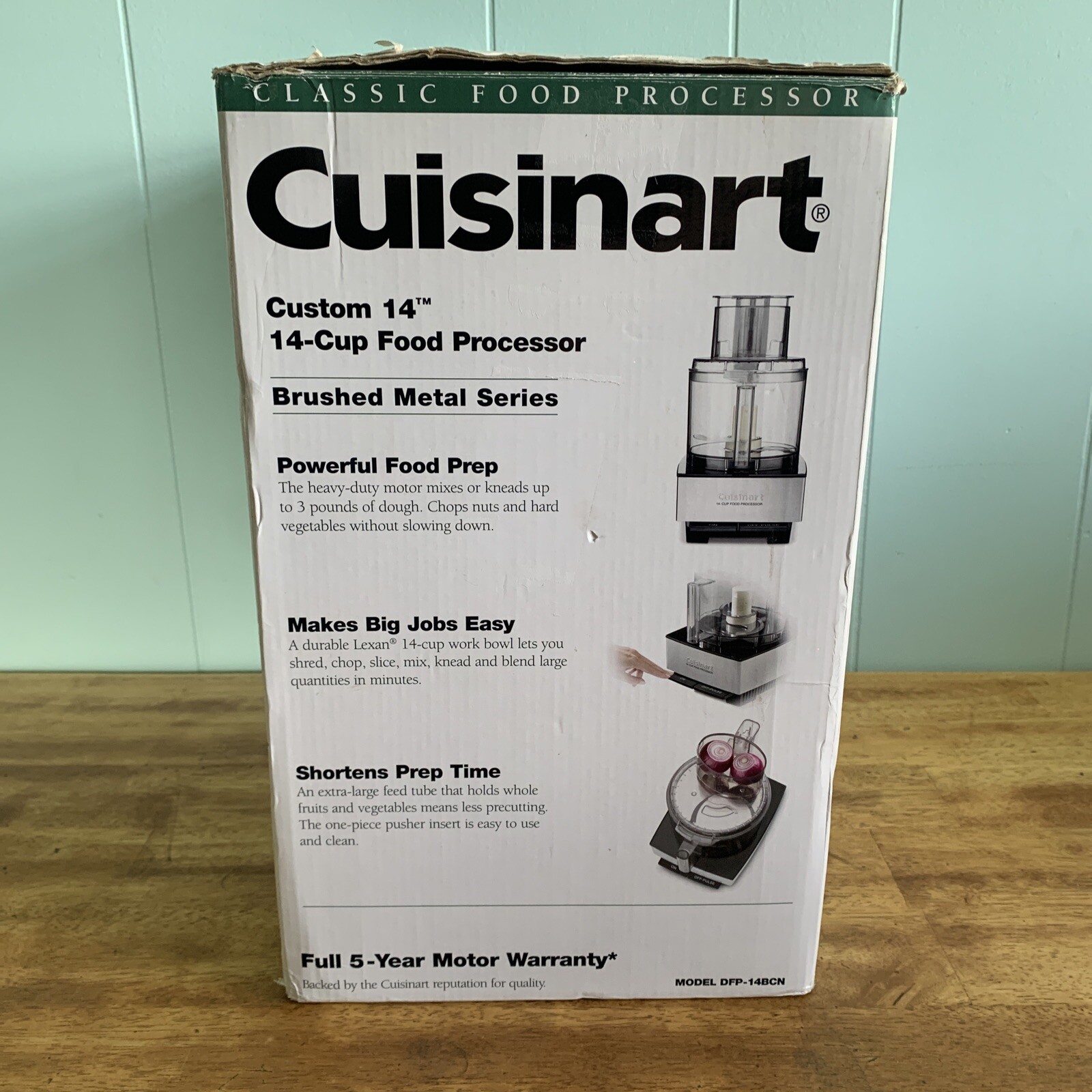 Cuisinart 14-Cup Food Processor Model DFP-14BCN (Type 33) & Attachments WORKING