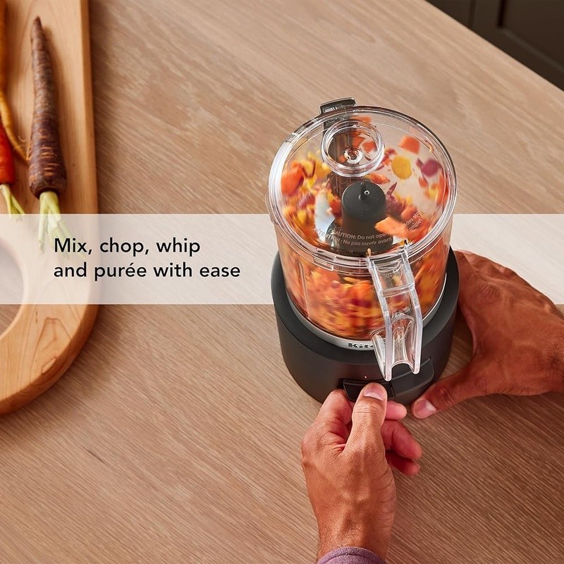 Cordless Food Processor 12V Battery 25min Runtime 2 Speed All-in-One Storage New