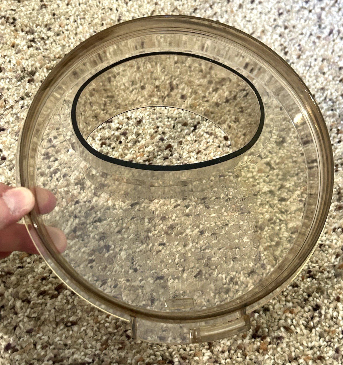 Cuisinart DLC-017 Amber Lid Cover for DLC-7 Pro Food Processor OEM LID ONLY!