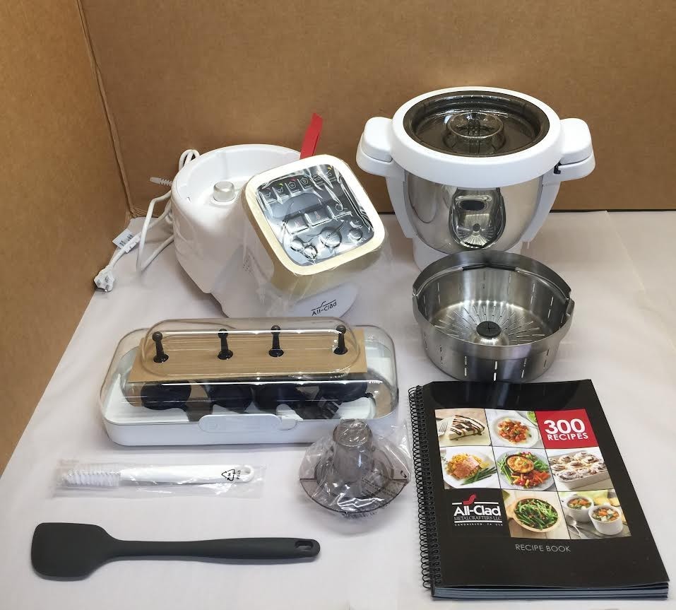 All-Clad HP503152 Prep&Cook Cooking Food Processor, 4.7-Quart, White