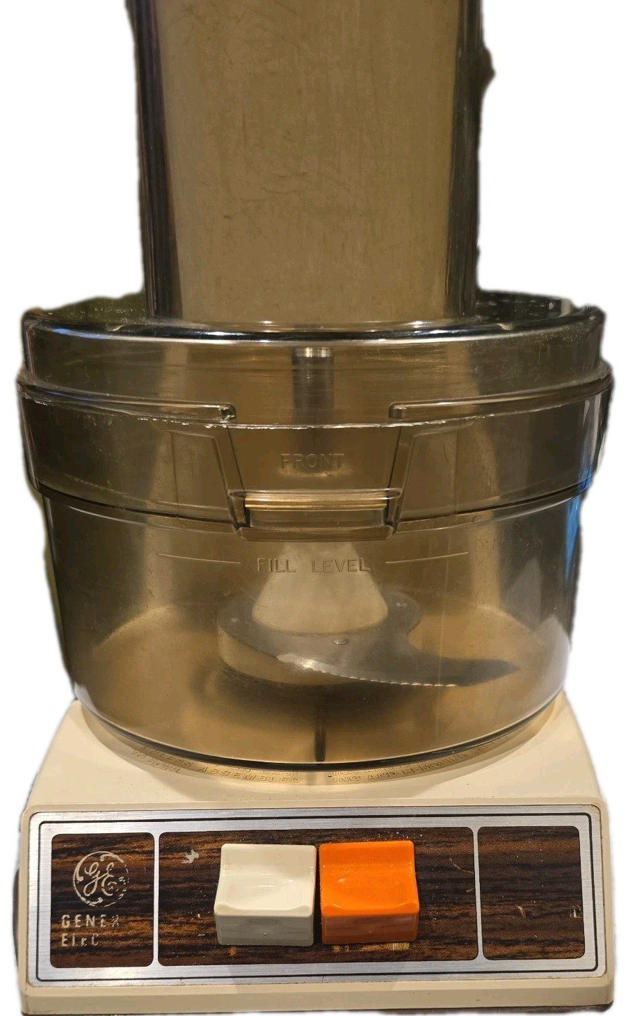 General Electric GE Food Processor Chopper Slicer Shredder D5FP1 Vtg Tested