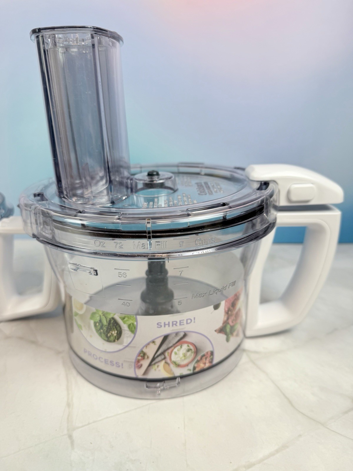 Cuisinart FP-9CF 9-Cup Continuous Feed Food Processor 500W White w/ Blades