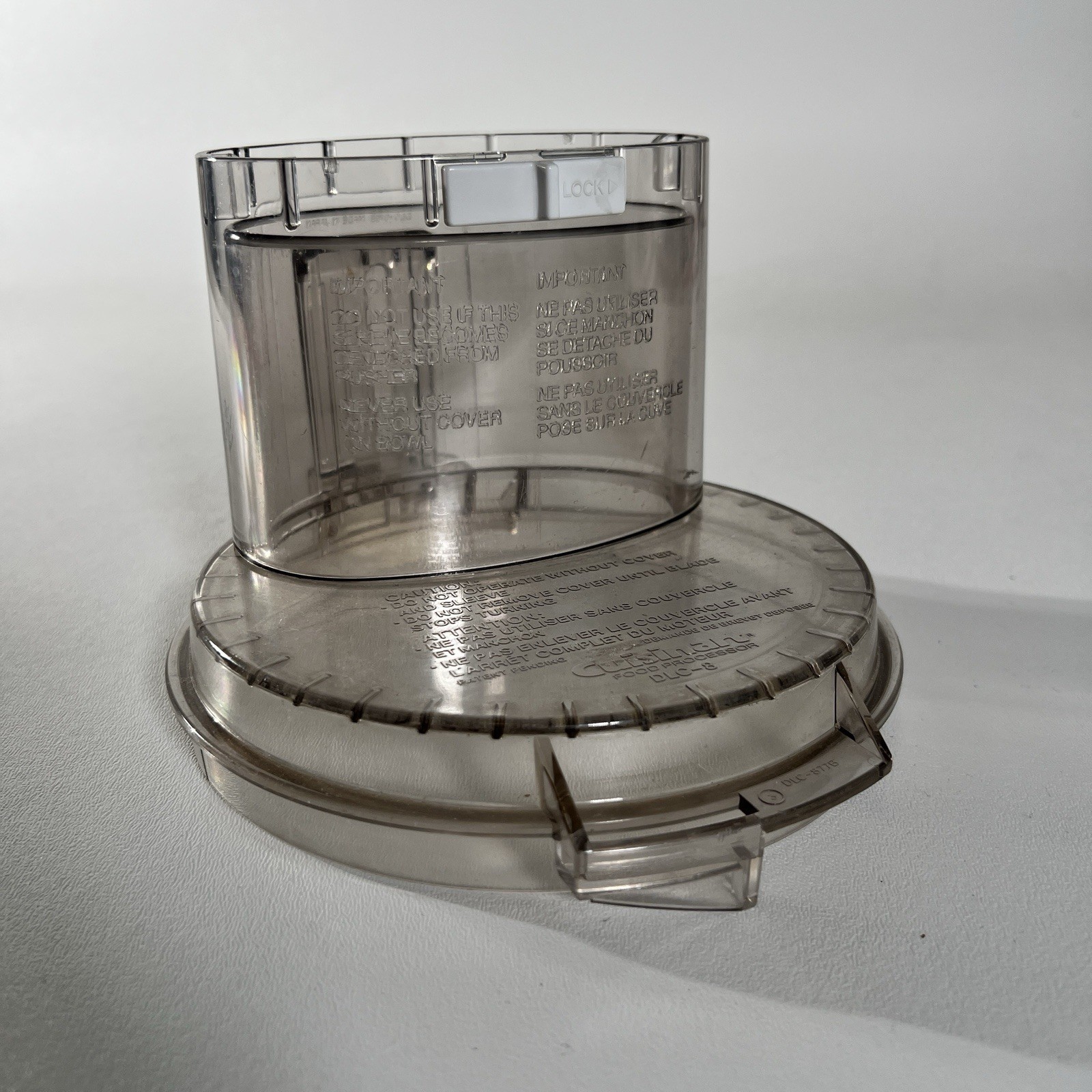 Cuisinart Deluxe 11 Food Processor Lid Only Replacement Part DLC-8 DLC-877BTX