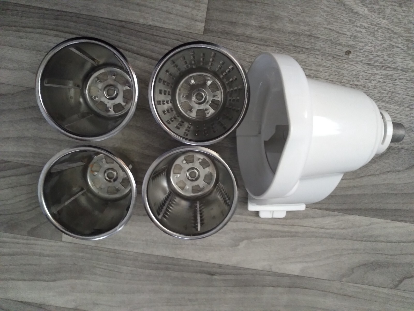 Vintage Kitchen Aid Chopper Adapter Slicers Blades Automatic Food Shredders READ