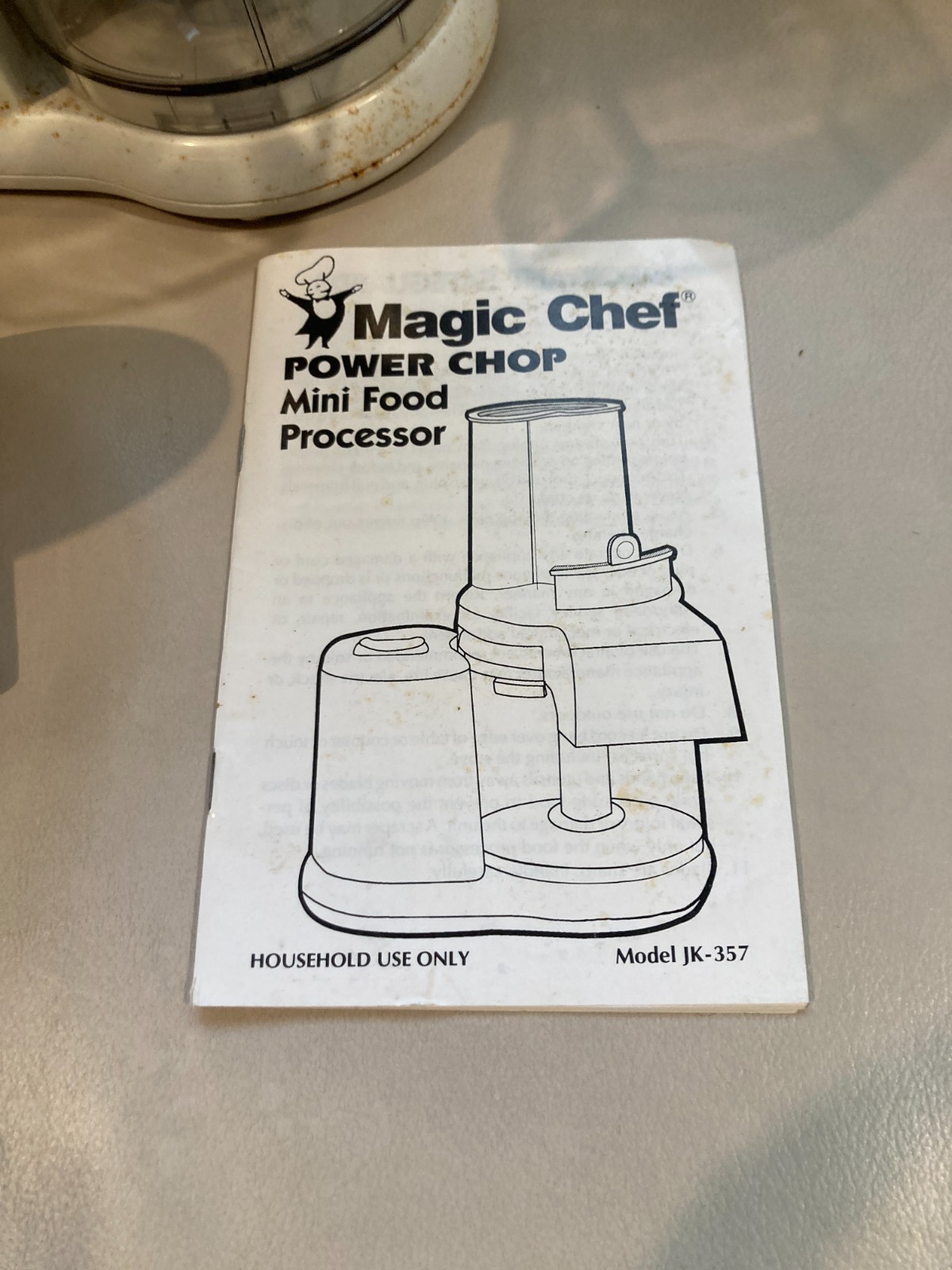 Magic Chef Power Chop Mini Food JK-357 with attachments 2 Speeds Tested Works