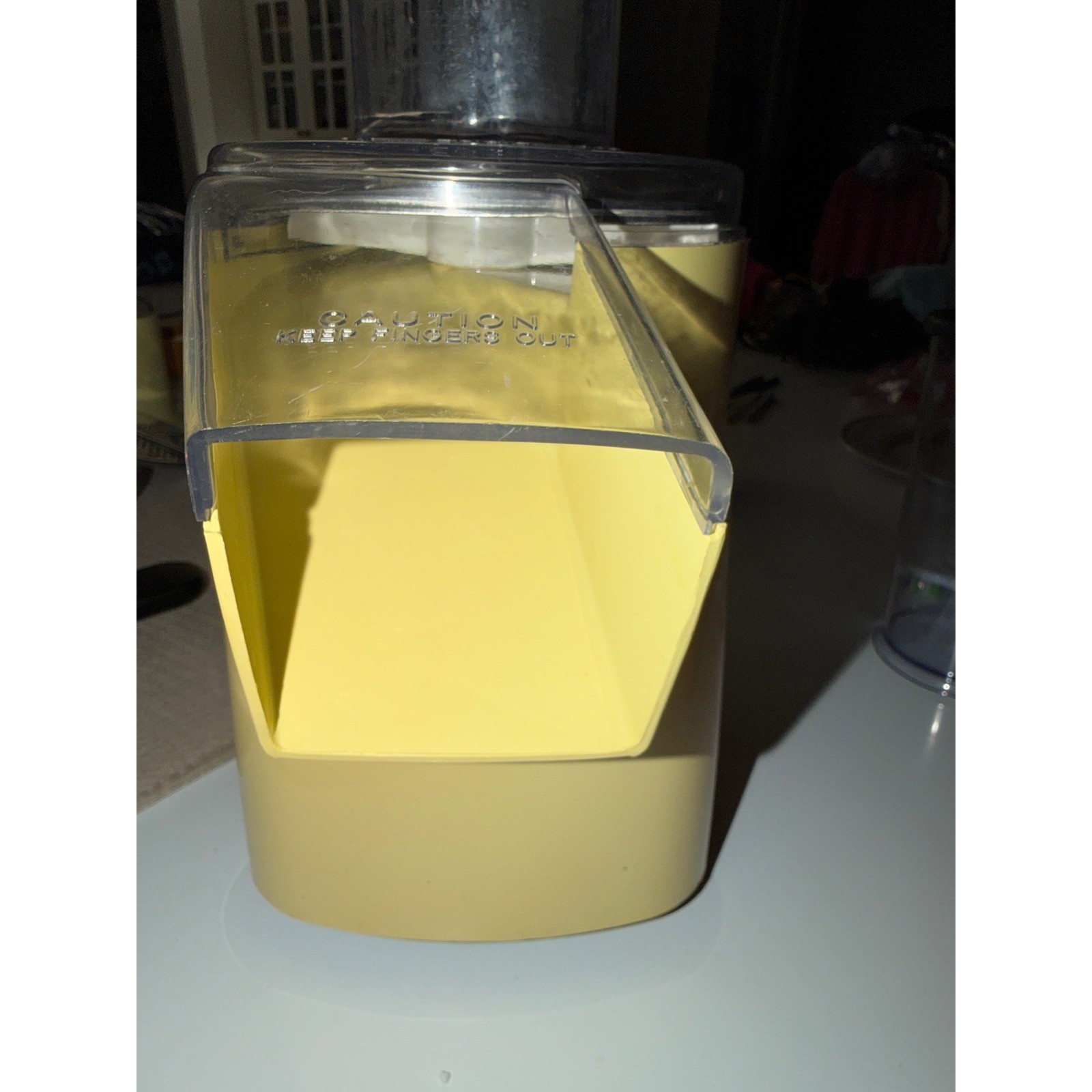Vintage Oster FoodCrafter Slicer Shredder Salad Maker Yellow Harvest Gold 1970s