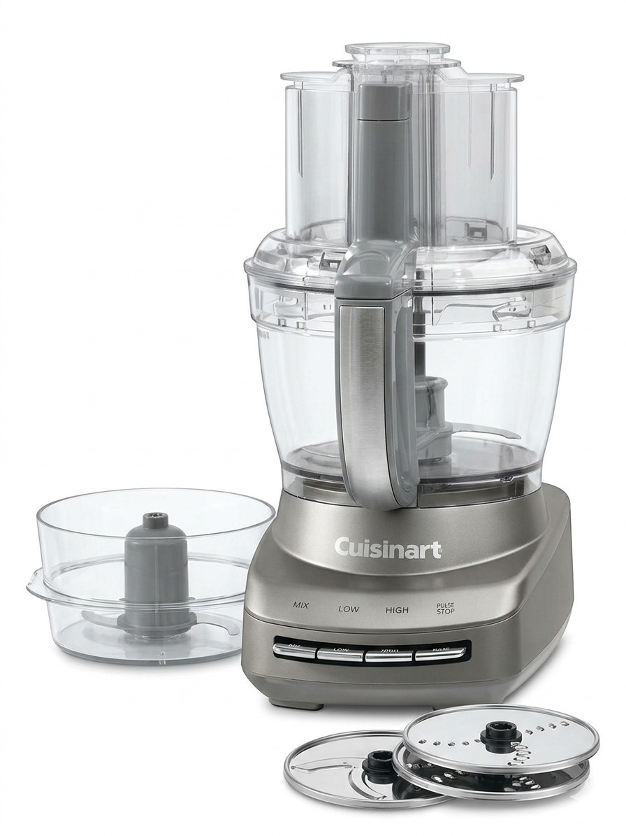 Cuisinart Core Custom 13-Cup Food Processor 4.5-Cup Work Bowl Chopper Gray