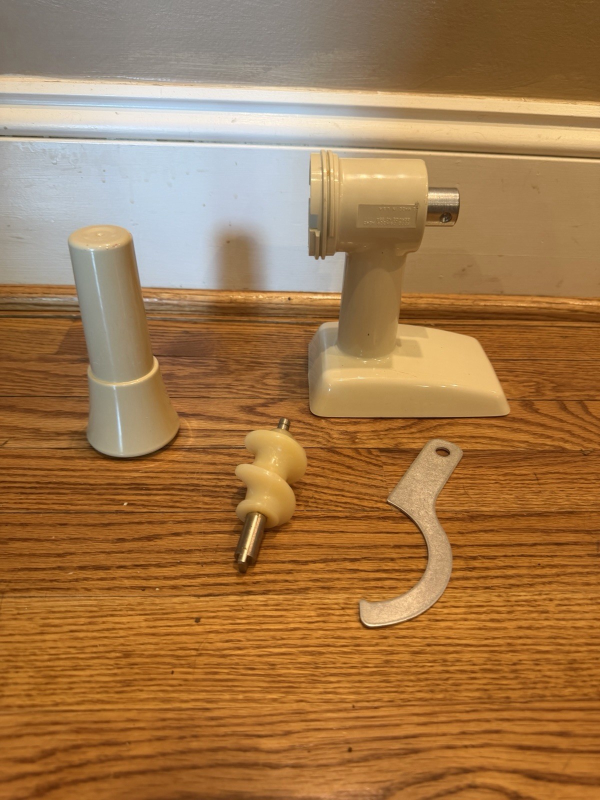 Vintage Oster Regency Kitchen Center Meat Grinder Attachment And Accessories WHT