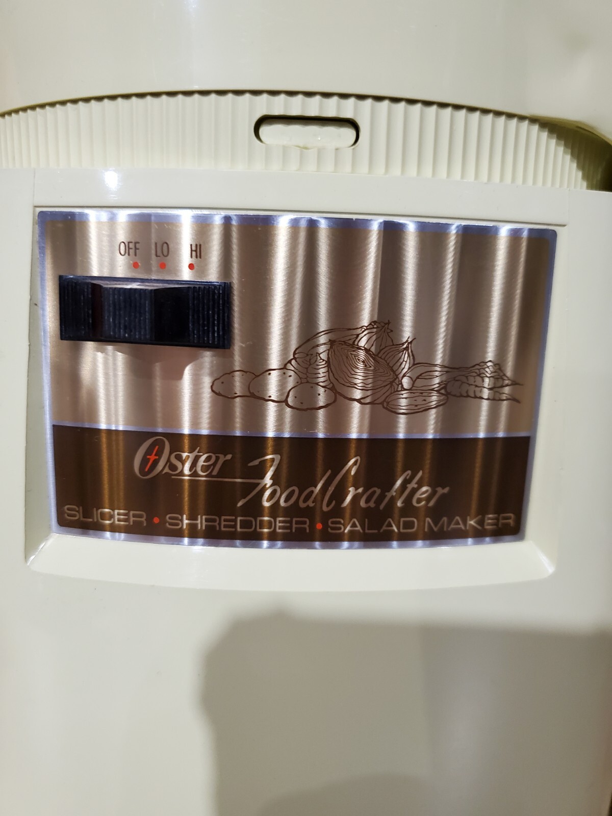 Vintage Oster Food Crafter W/ 3 Blades – 70s Era, Works Great, Blades Sharp.