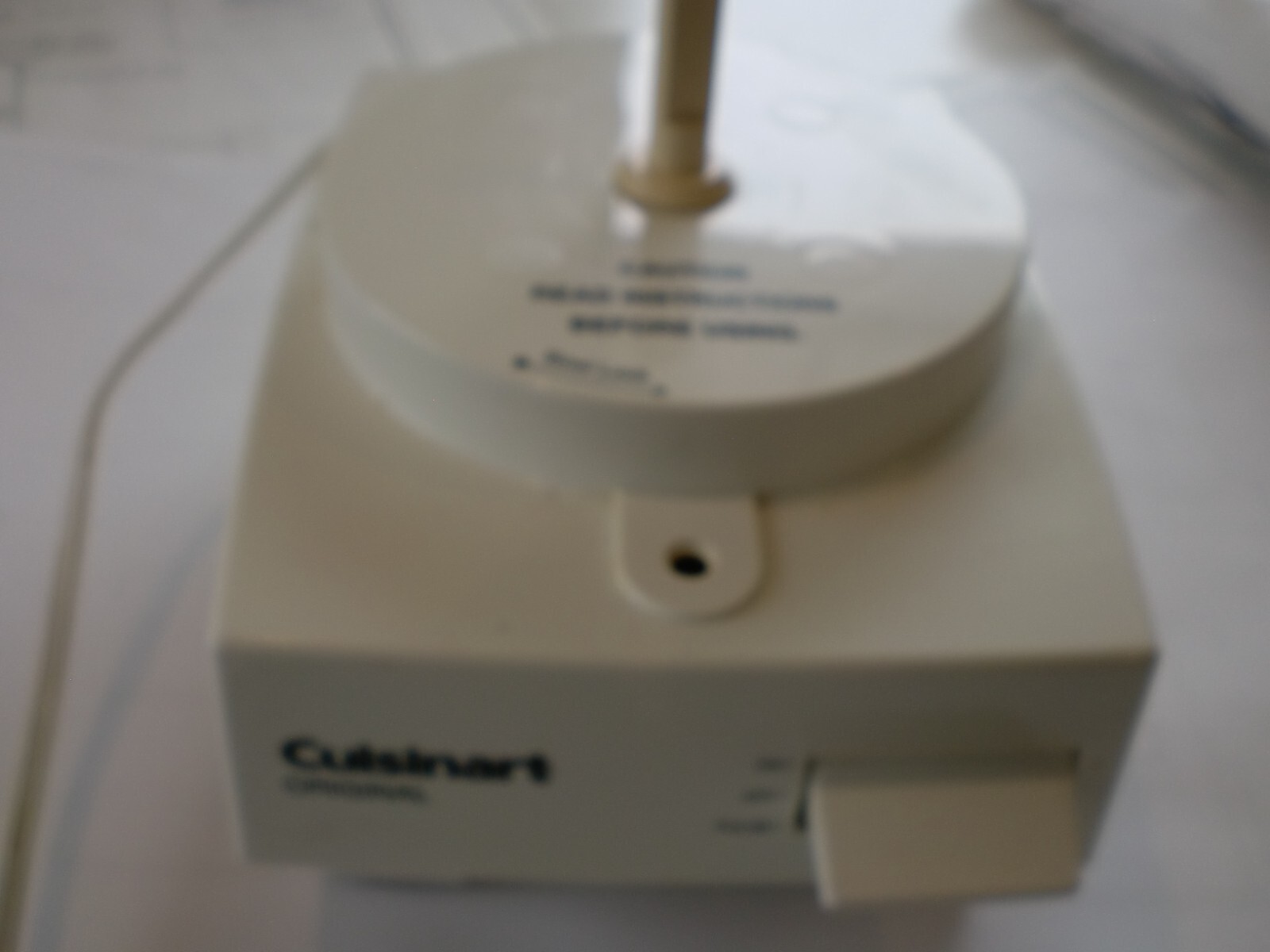CUISINART DLC-10C Original White Food Processor motor base only