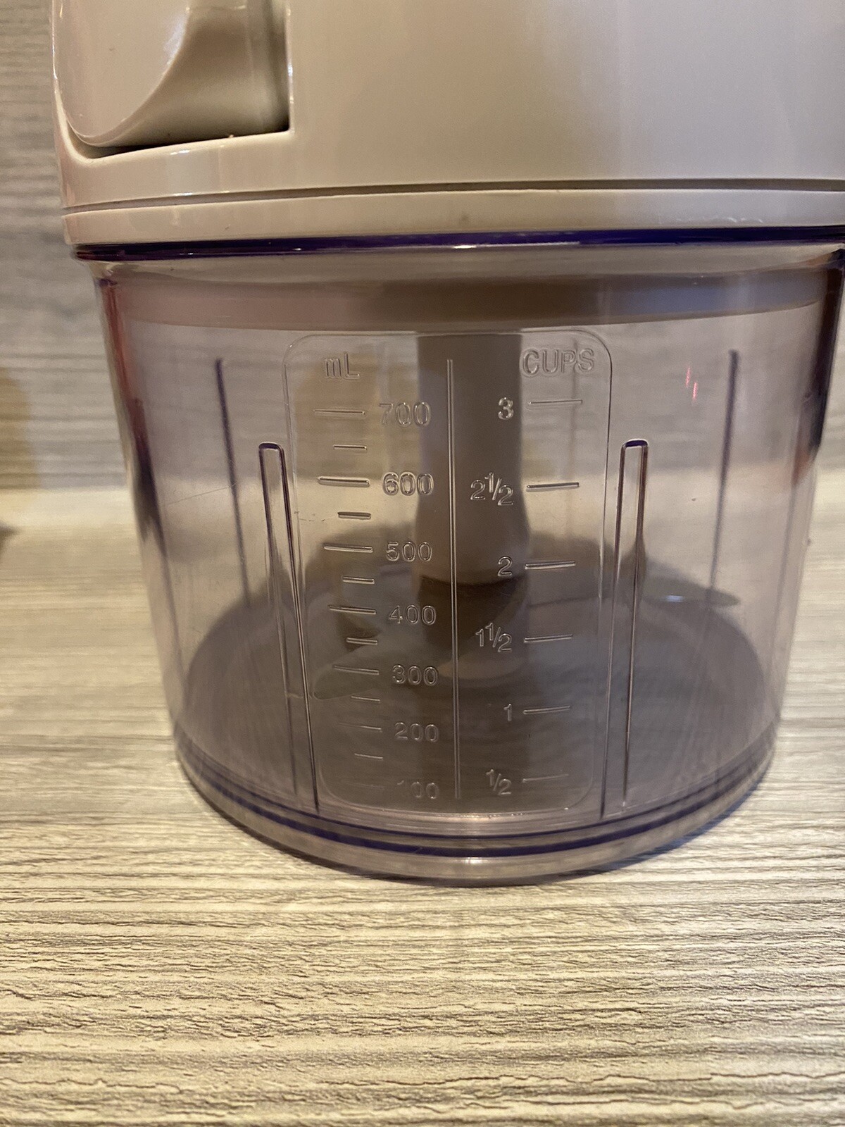 The Pampered Chef Manual Food Processor Item 2581 Chopper 3 cups 5.5″