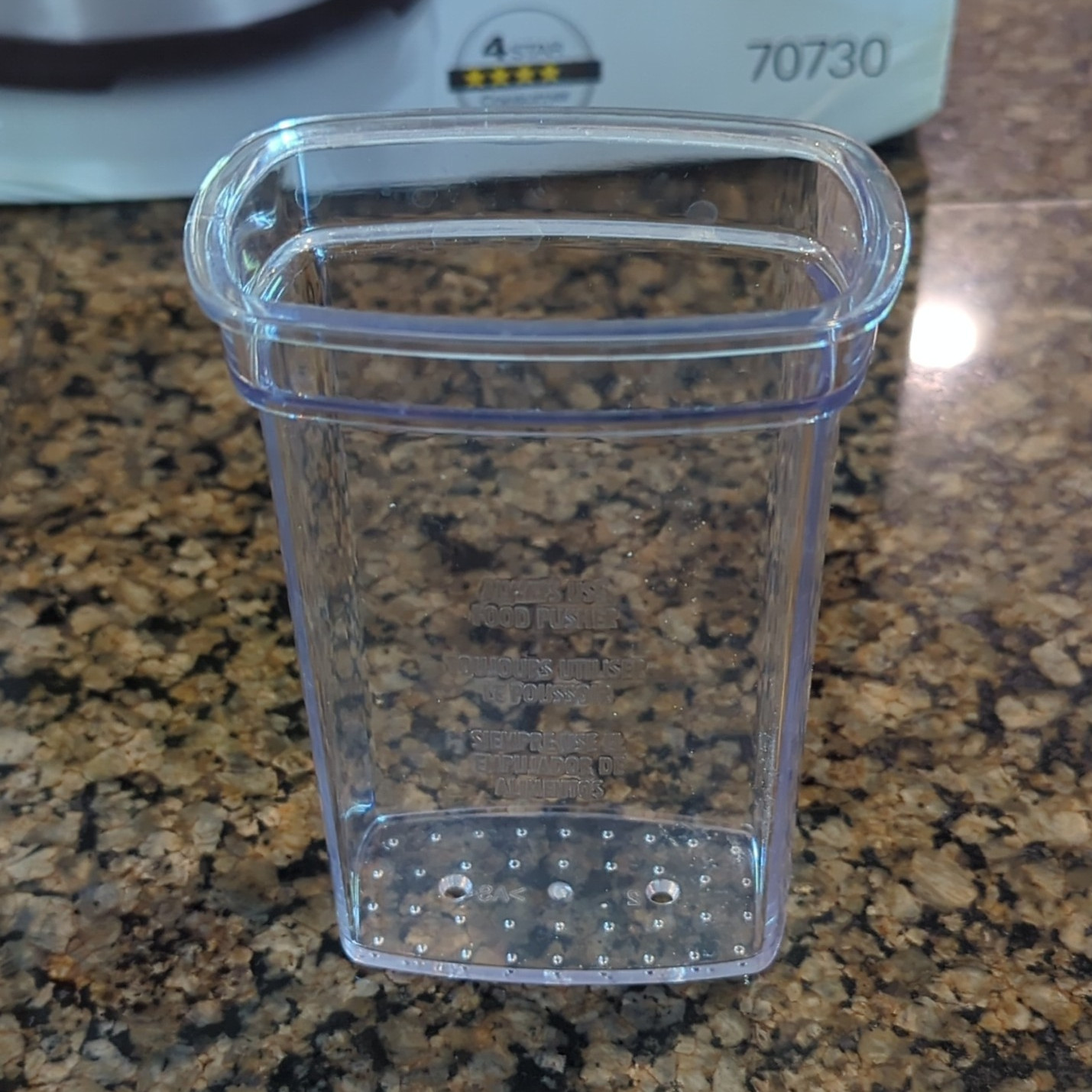 Food Pusher – Hamilton Beach 10 Cup Food Processor, Model 70730