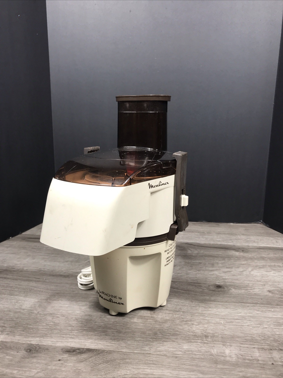 Vintage La Machine By Moulinex Food Processor Deluxe Model 354