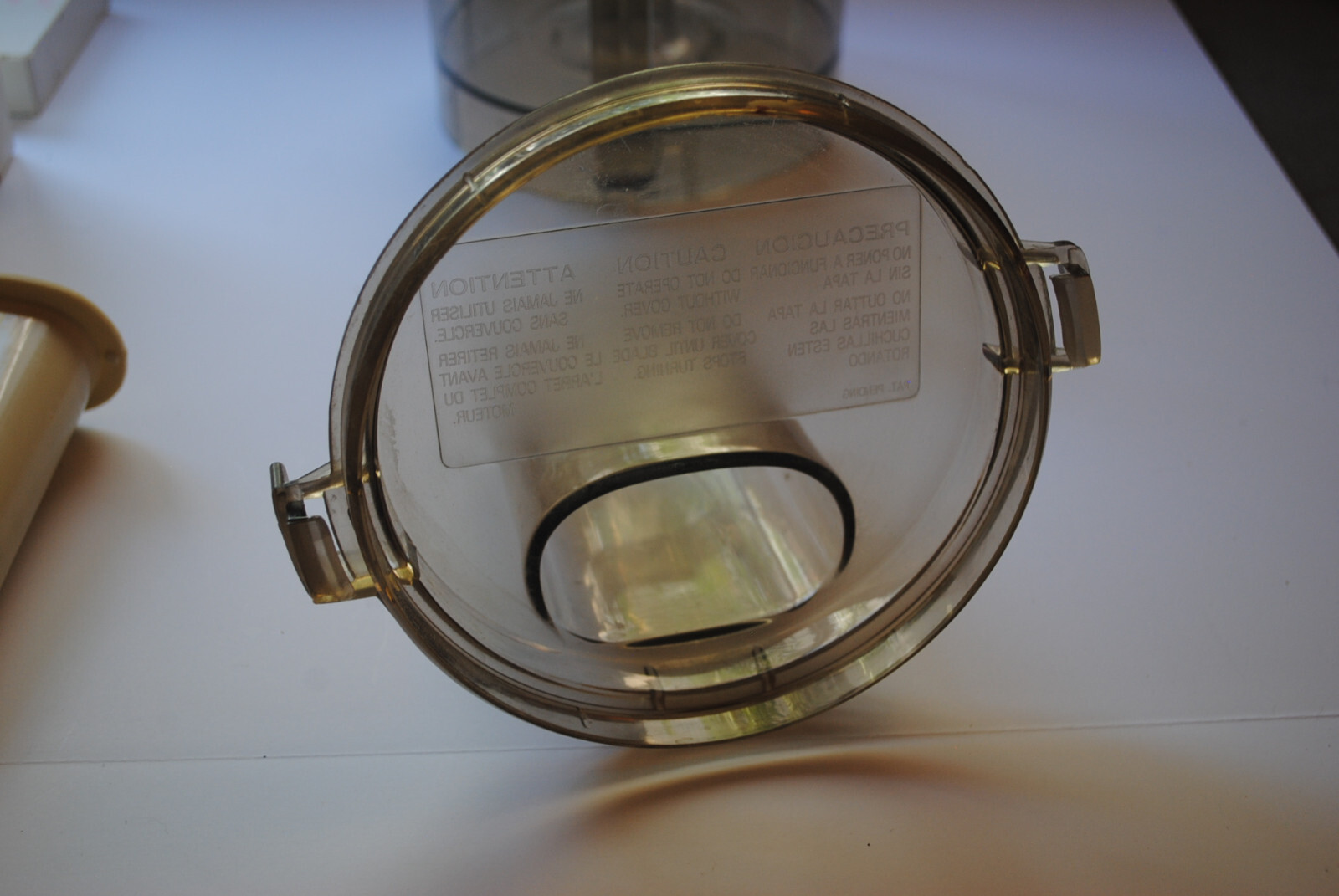 Vintage Sunbeam food processor 2Qt bowl with lid and pusher for model 14046