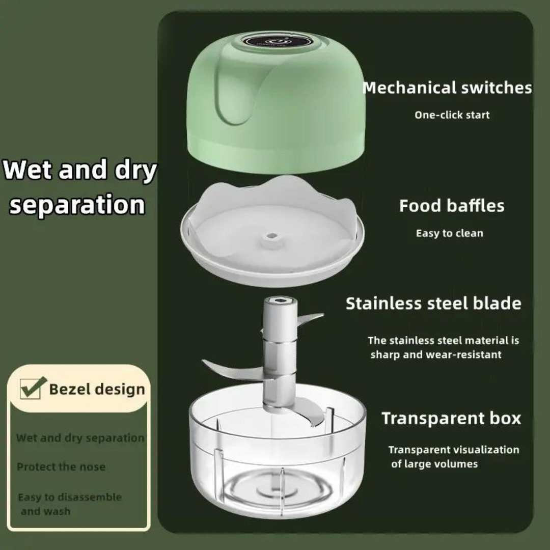 Electric Wireless Garlic Onion Stirring Device Meat Grinder Food chopper
