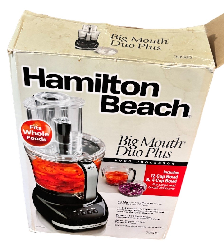Hamilton Beach 70580 Duo Plus Big Mouth Food Processor – Black