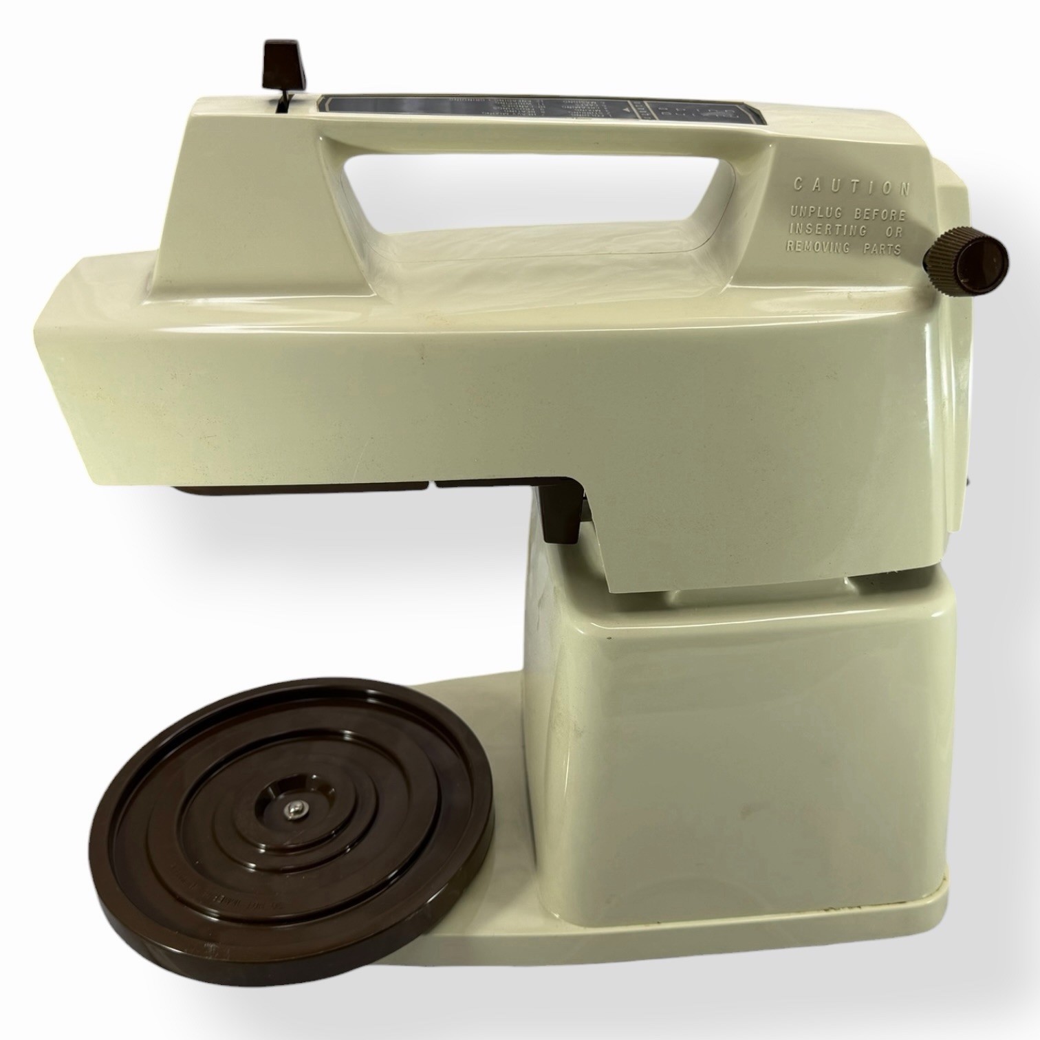 Vintage Oster Regency Kitchen Center 12 Speed Mixer Base Head Turntable