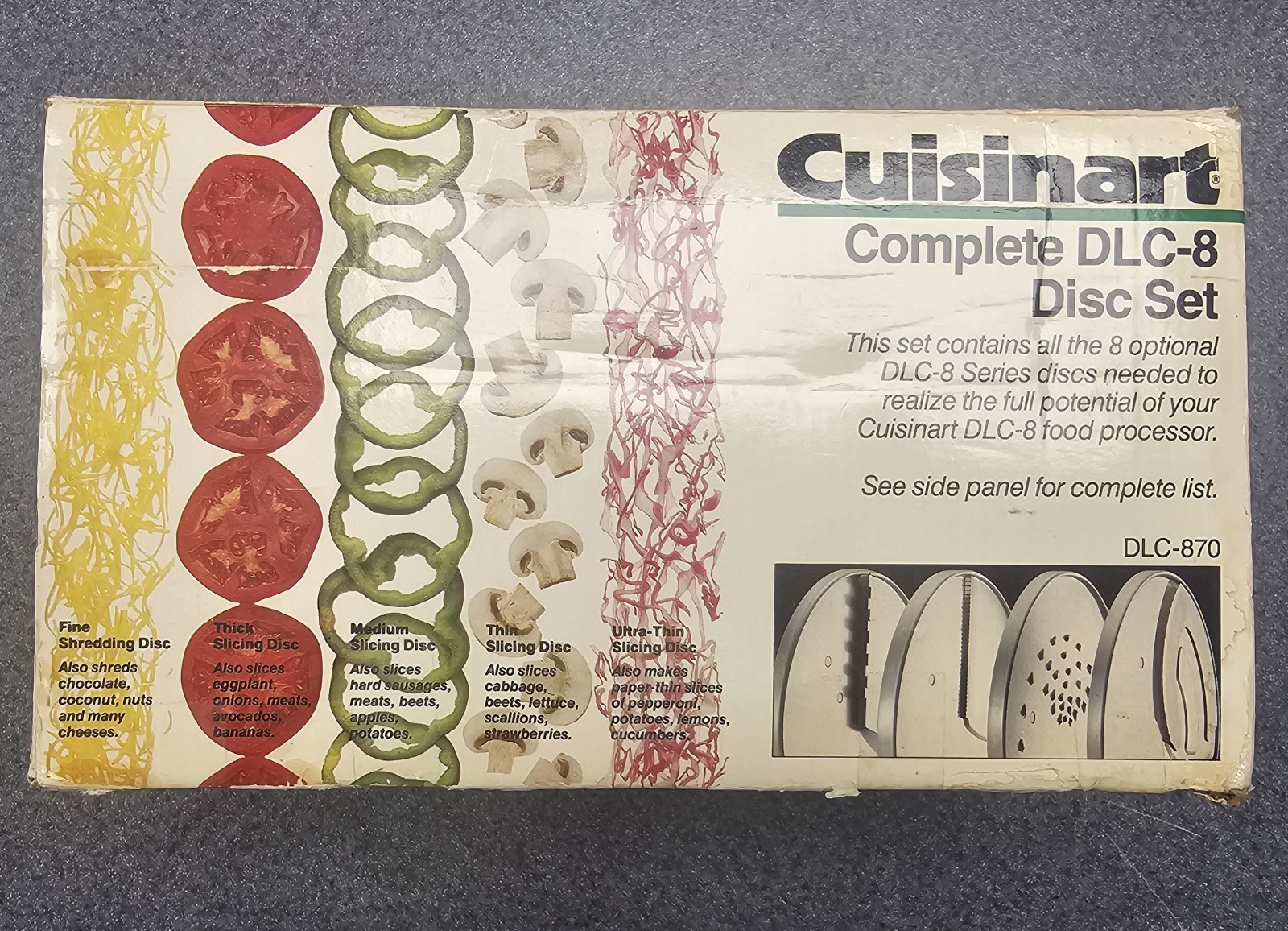Cuisinart DLC-870 Complete 8-Disc Set for DLC-8/DLC-10 Food Processor Plus 4