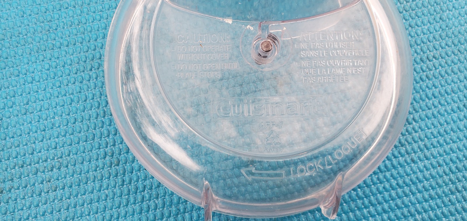 Cuisinart Food Processor Blender Replacement Lid Top & Pusher AFP-7 – Used