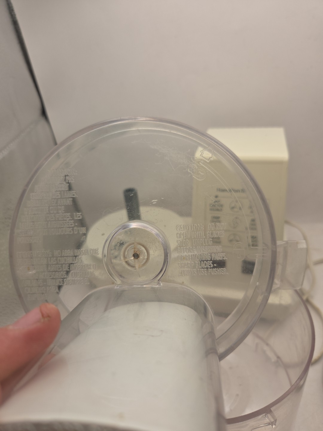 Hamilton Beach Food Processor Model 702R USA w/ Bowl Lid Blades Discs – SEE NOTE