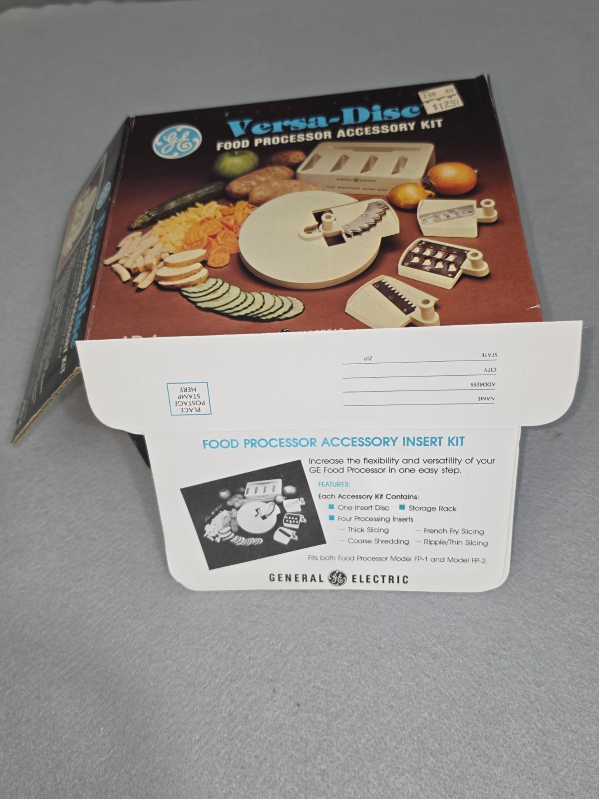 Vintage GE Food Processor Blender Combo Pristine 1980 Timepiece Lot STN Box