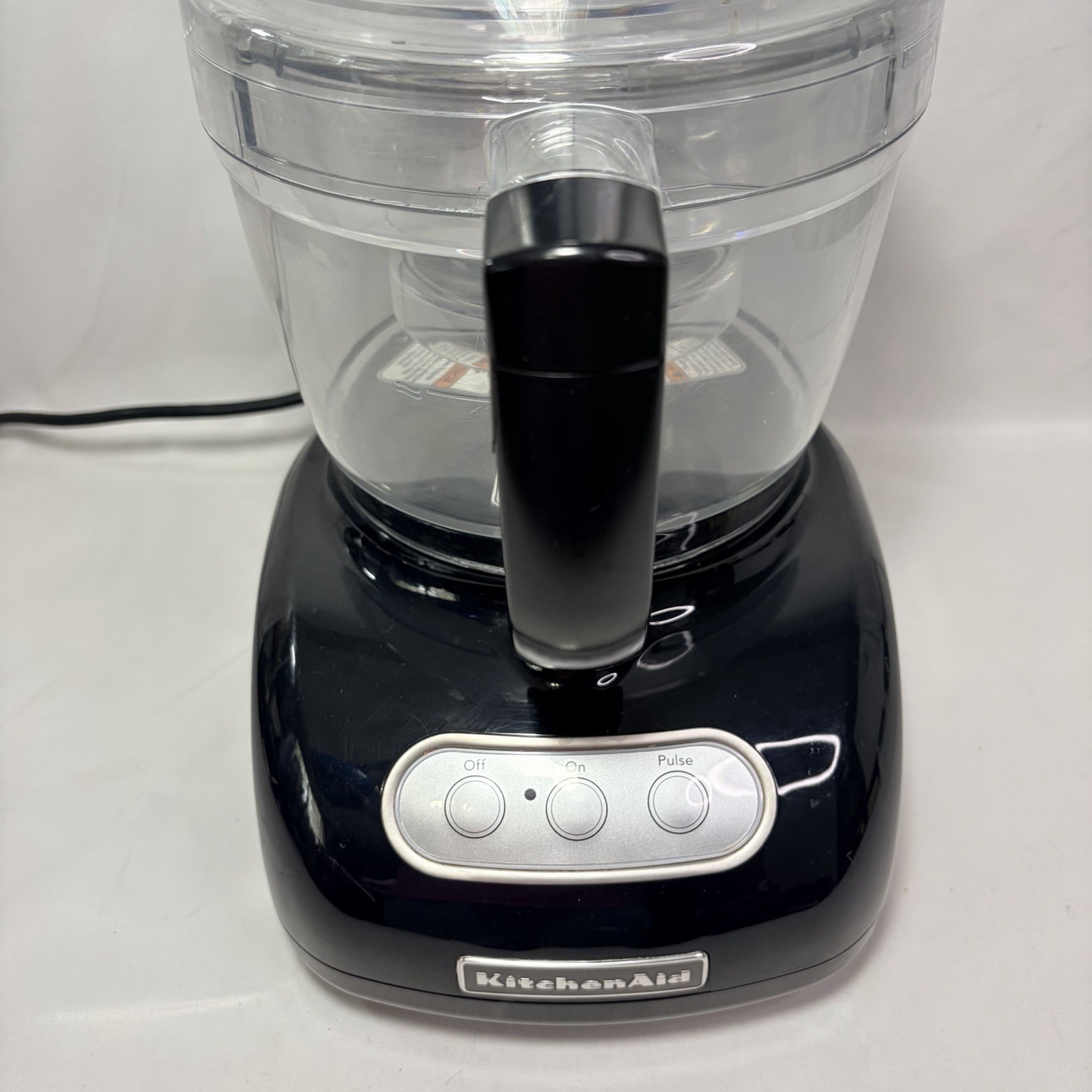 KITCHENAID 12 Cup Black Ultra Food Processor KFPW760QER1 with Accessory Set EUC