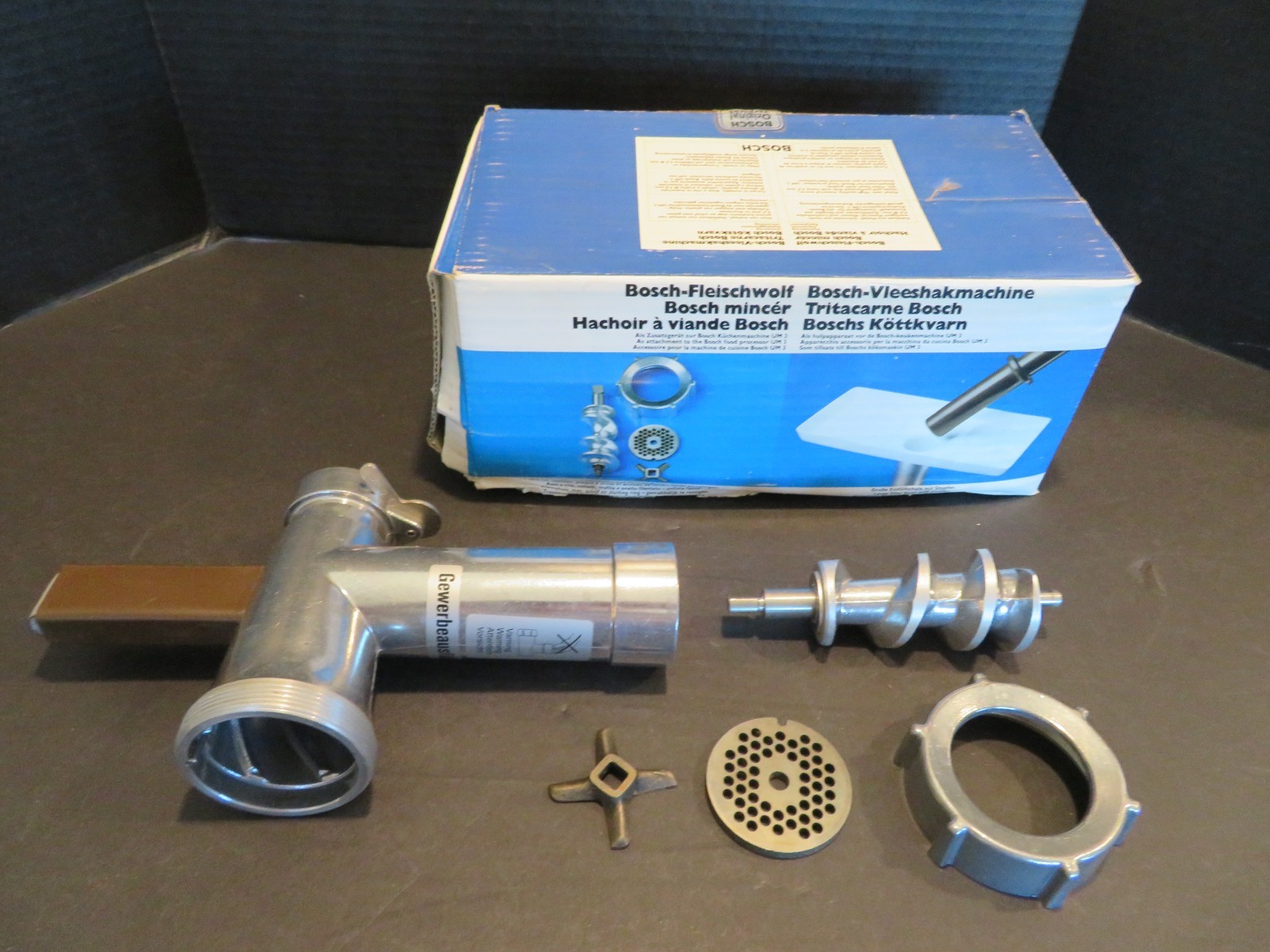 Bosch Mincer Attachment for Bosch Food Processor UM3 – Missing Pusher –
