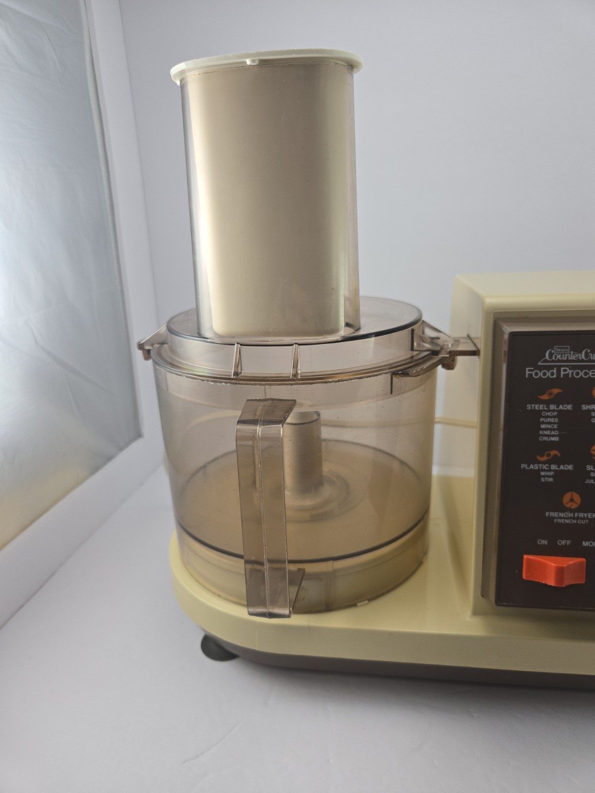 Vintage Sears Counter Craft Food Processor 7 Speed 400.823603 Tested Works