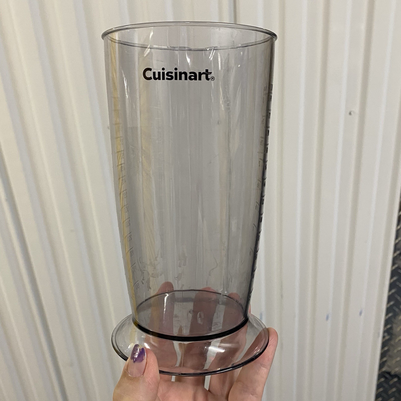Cuisinart 3-Cup Beaker Replacement Part For Immersion Blender HB-400PC OEM Grey
