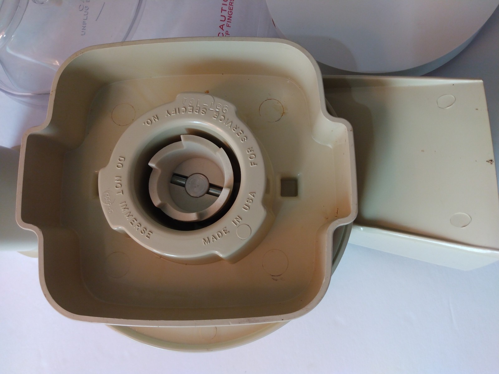 Oster Base, Lid, Pusher Replacement Blades Regency Kitchen Center Food Processor