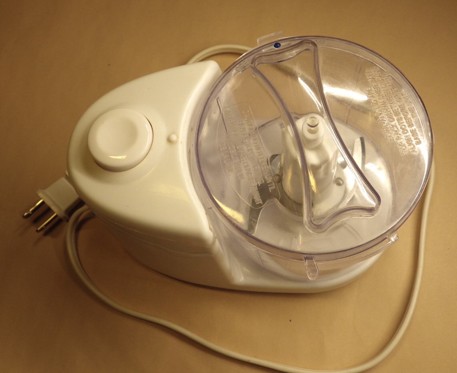 Mini Food Chopper Electric 120V 1.5 Cup Bowl Dishwasher Safe