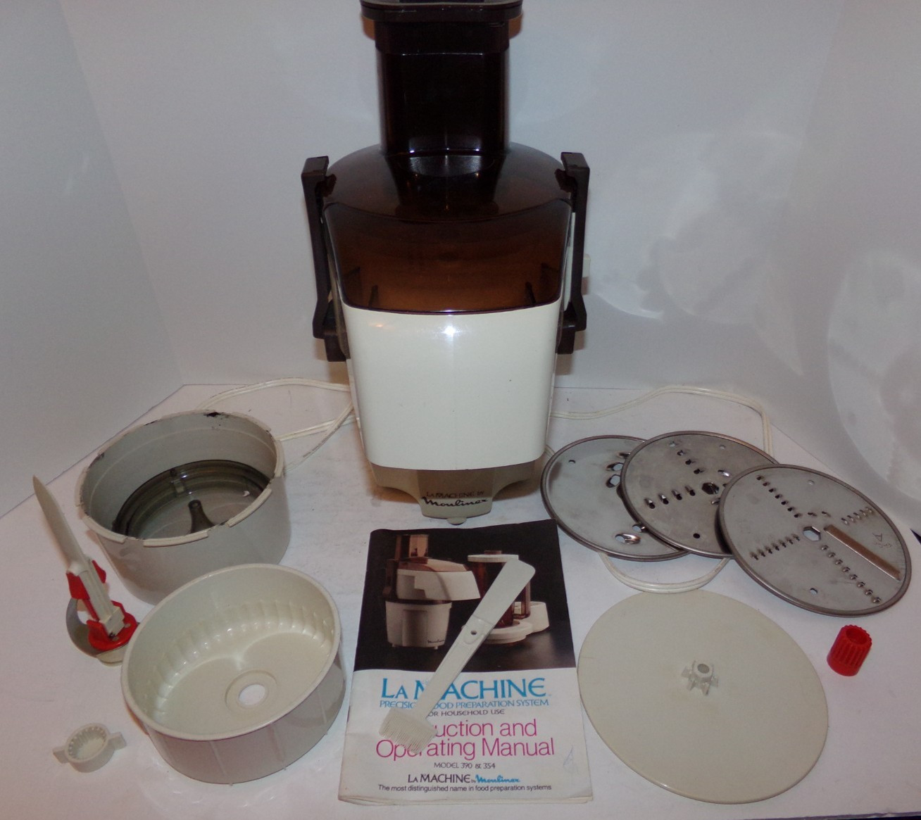 Vintage Moulinex La Machine Deluxe Food Processor Model 354
