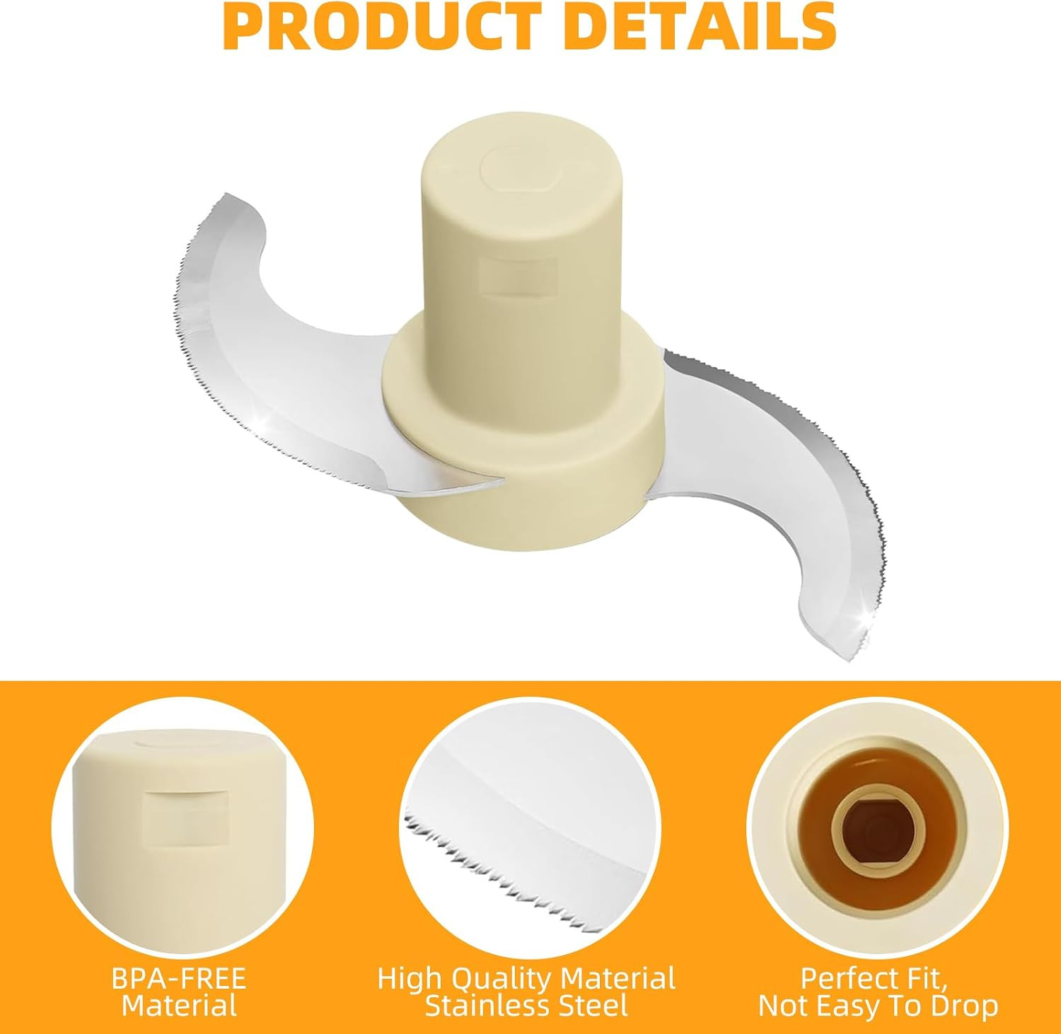 Cuisinart DLC-001TXA, DLC-7 Compatible Steel Blade Replacement