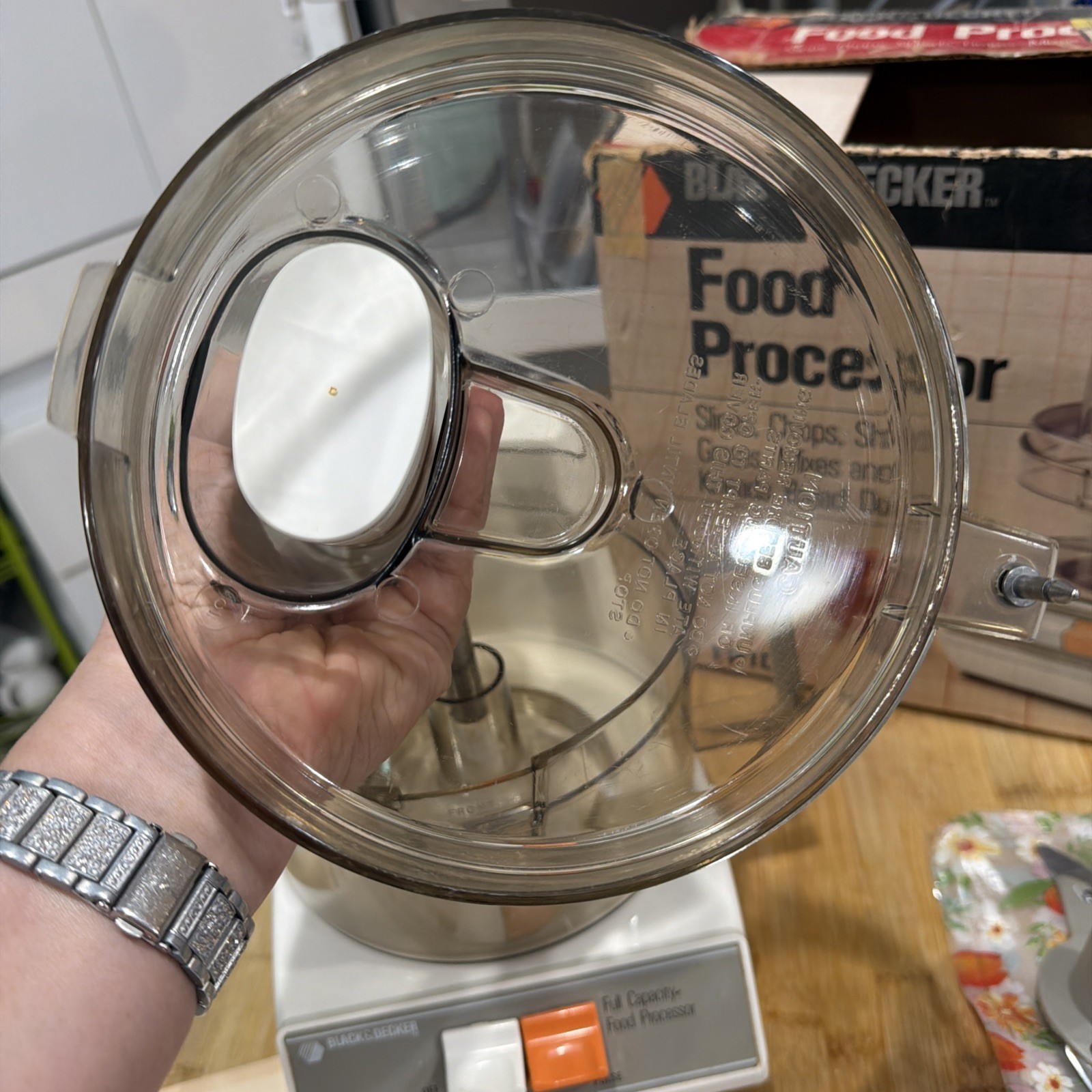 Vintage Black & Decker Food Processor D1FP1D Full Capacity Book & Accessories *