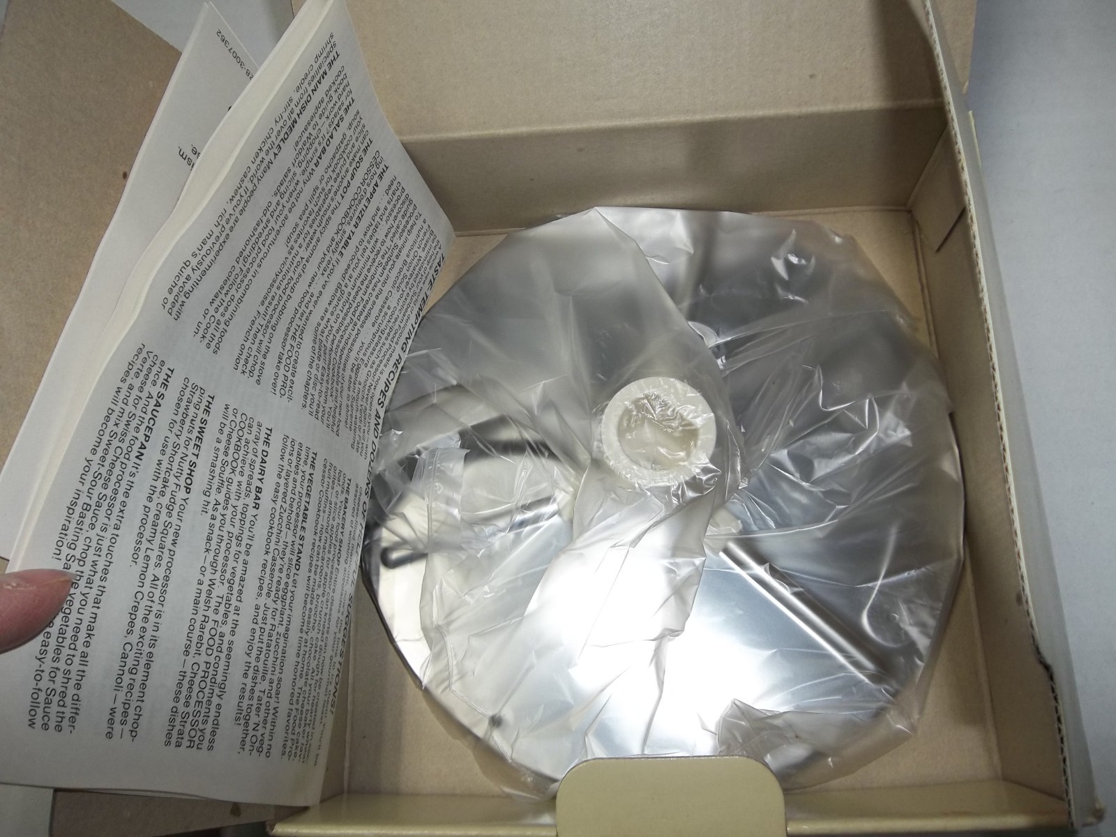 Sunbeam Vista 6mm Slicing Blade 94900 Food Processor Vintage 1983 New