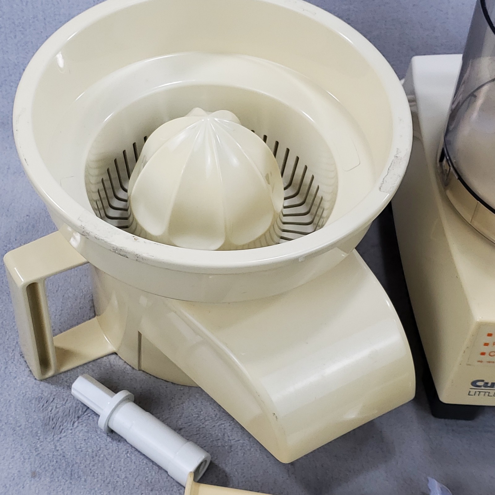 VTG Cuisinart Little Pro Plus Food Processor w/ Blade & Juicer Tested & Working