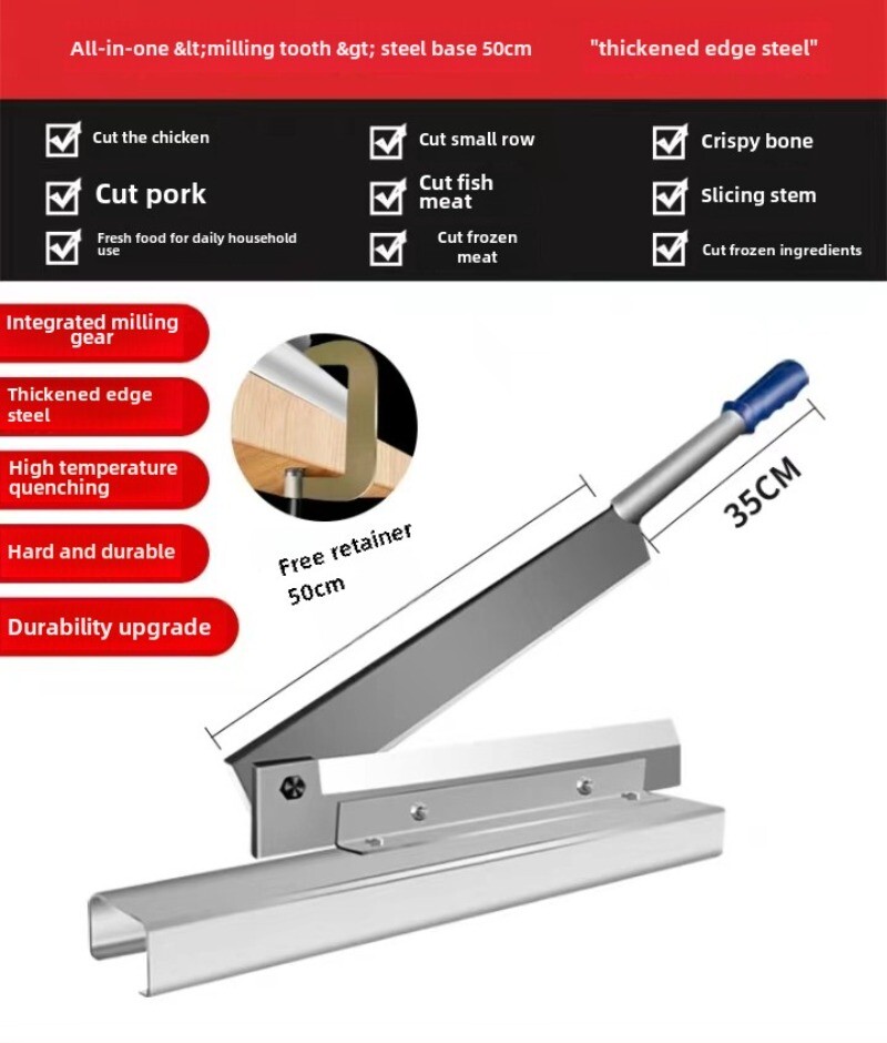 253540506070CM Household Small Bone Cutter Manually Chop The Bone Artifact