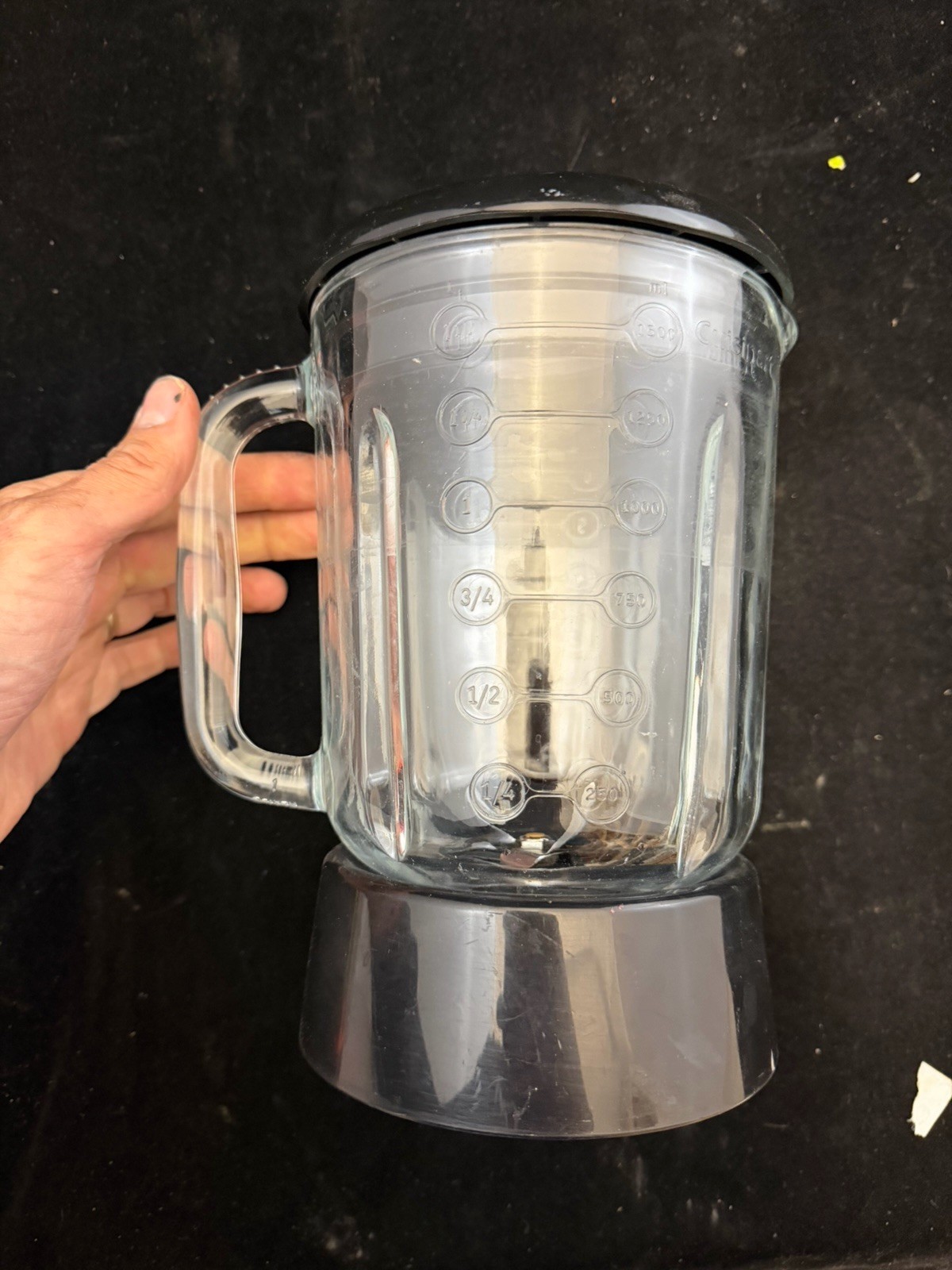 Cuisinart Smart Power Duet Processor Blender Glass Pitcher 48oz BFP-703CH Black