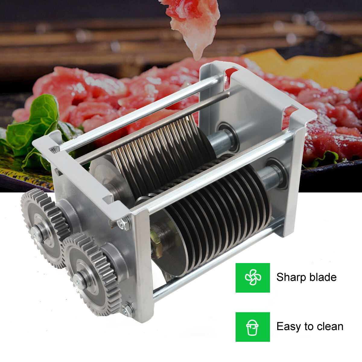 1PC 7mm Blade For 110V QE Meat Cutting Machine Beef Pork Slicer Cutter Blade