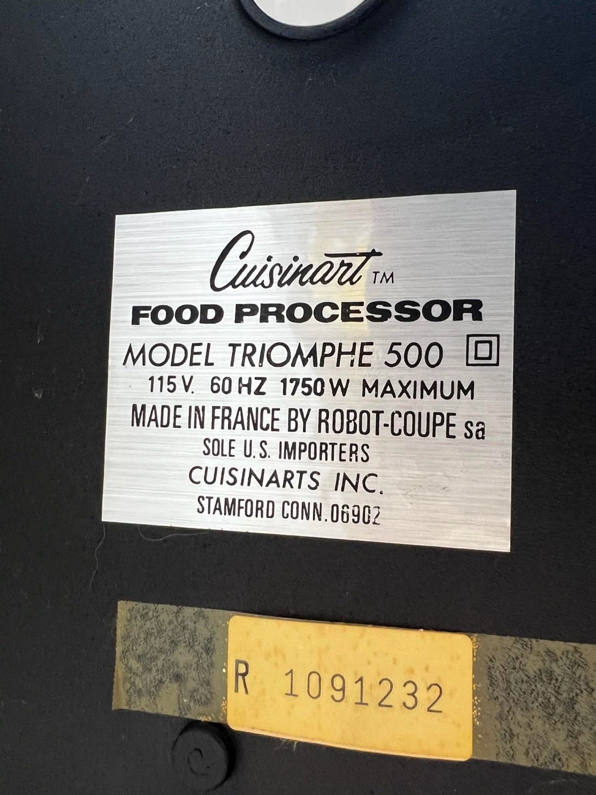 Cuisineart Triomphe 500 Food Processor