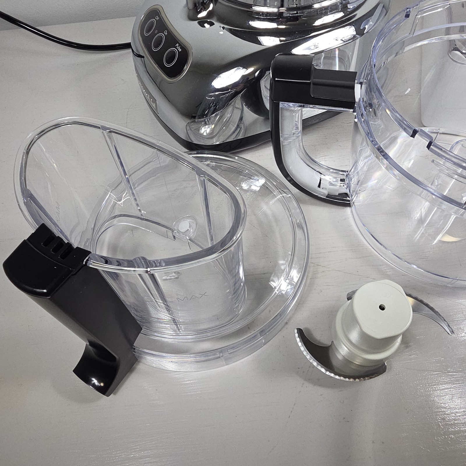 Kitchenaid 12 Cup Food Processor KFPW760QCR0 + Juicer Attachments CHROME