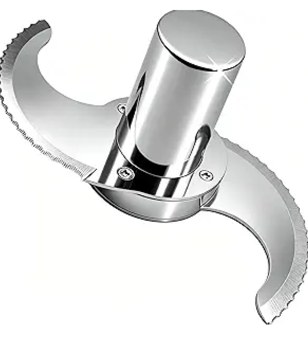27055 Leakproof Blade for Robot Coupe Food Processor, Serrated Edge