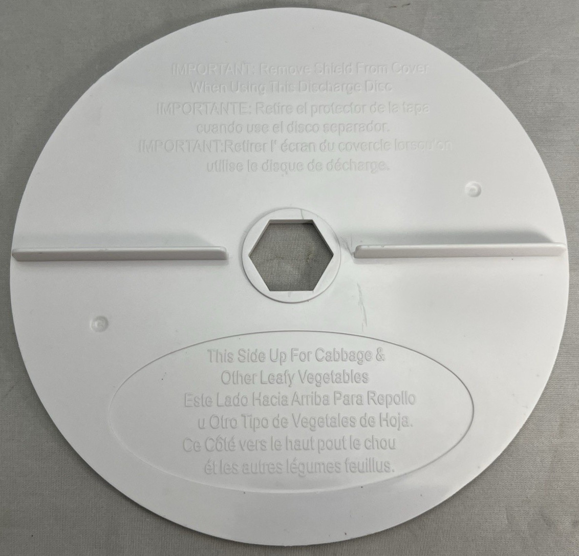 BLACK & DECKER DISCHARGE DISC FP1450 1445 FOOD PROCESSOR REPLACEMENT PART