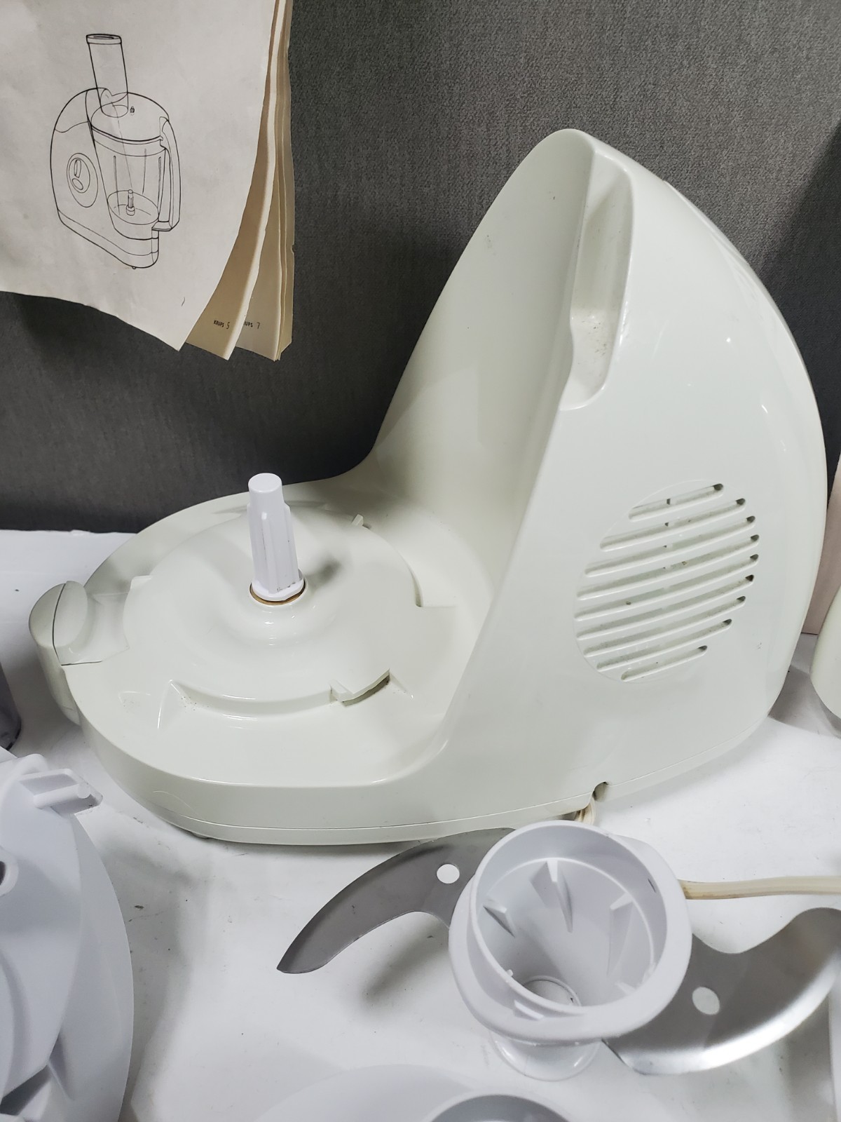 Krups 400W Food Processor OptiPRO MODEL 705 Tested Includes Everything In Photos