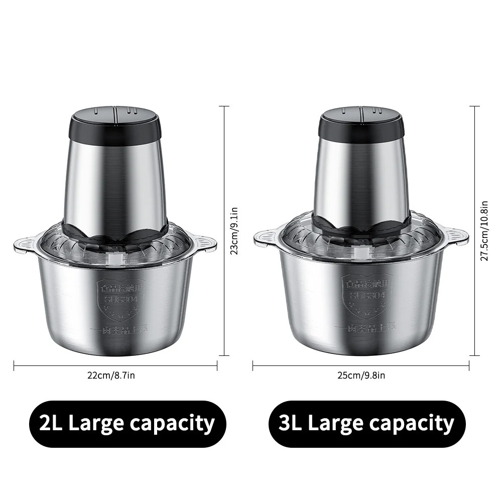 Aoresac Electric Food Processor/Food Chopper/Meat Grinder Electric with 2 Sets S