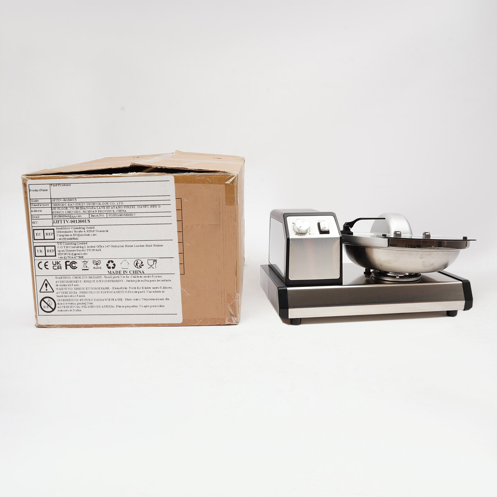 Commercial Food Processor, Electric Vegetable Chopper Meat Grinder Mincer 110V
